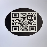Código QR en aluminio anodizado